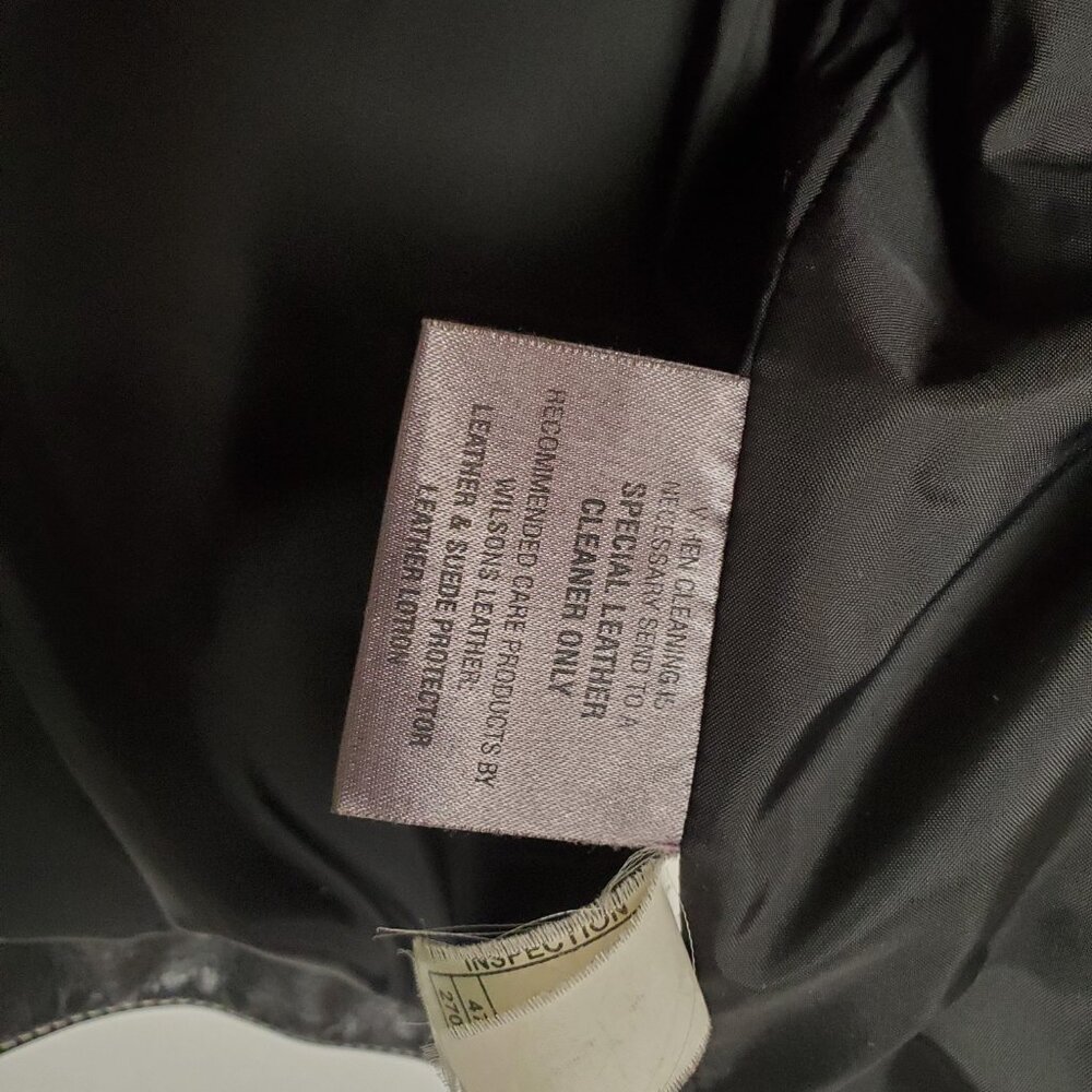 Women’s Vintage Wilsons Leather Cropped Moto Jacket Size M - Picture 6 of 9